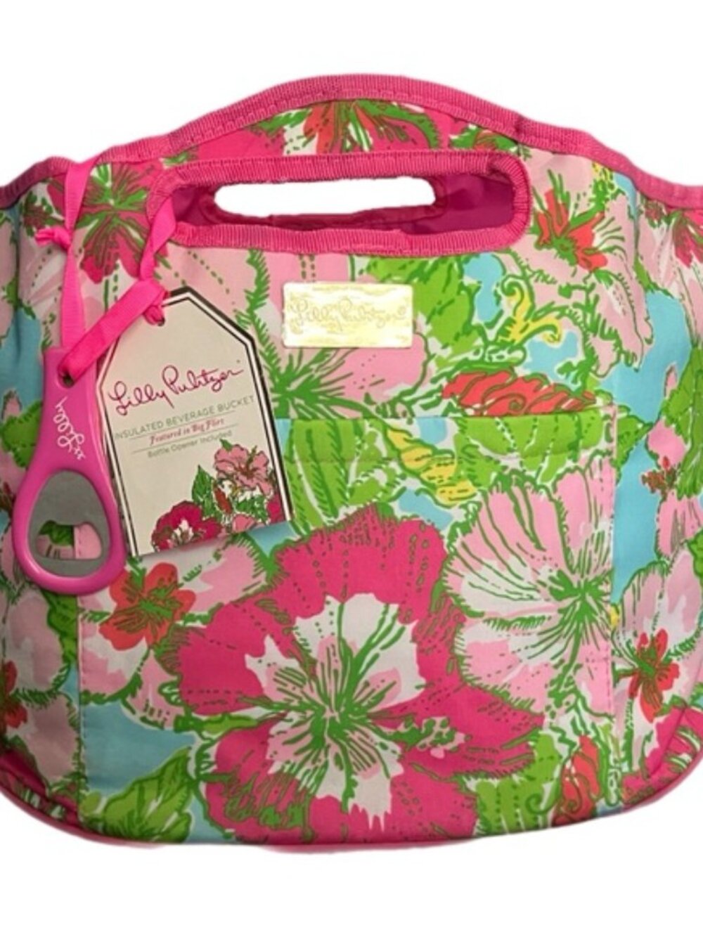 New: Limited Edition Lilly Pulitzer Insulated Beverage Bucket with Bottle Opener